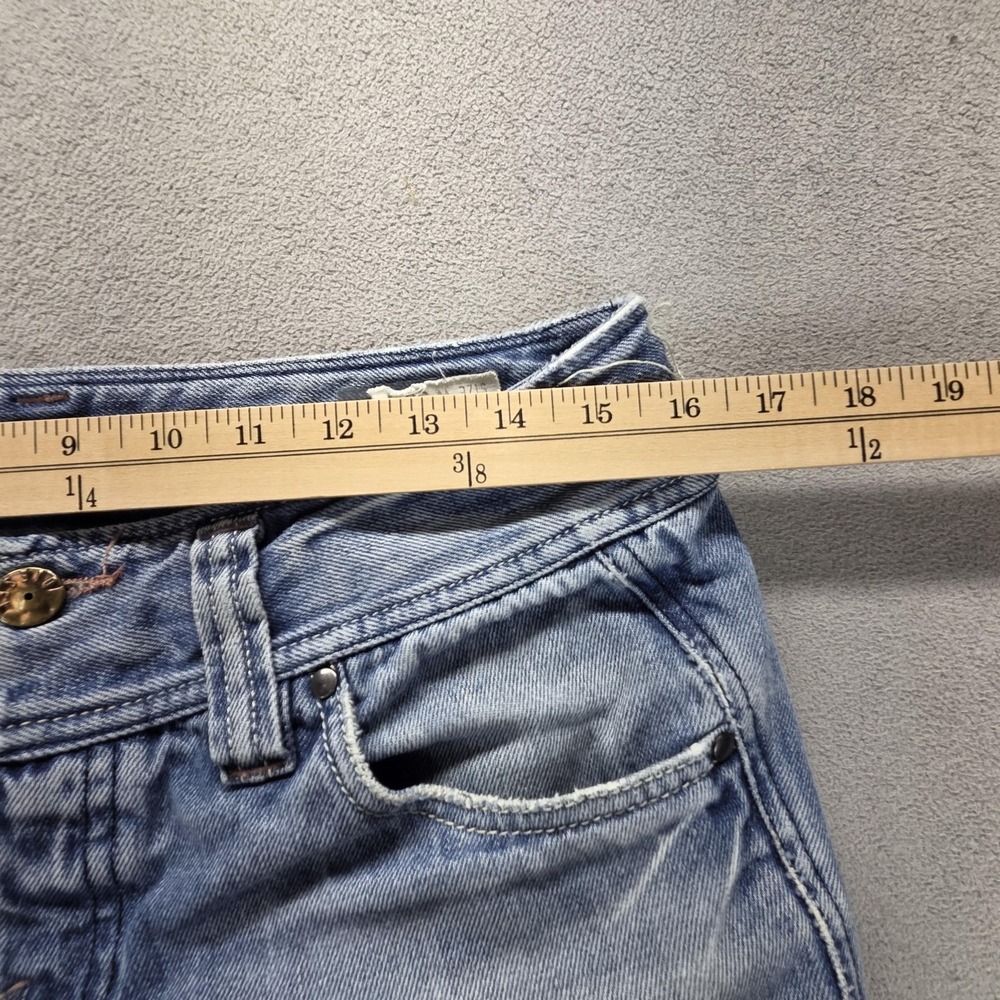 Diesel Jeans Womens 30x32 Blue Lambry Low Rise Bootcut Wide Leg Distressed 0R71I - Picture 3 of 16